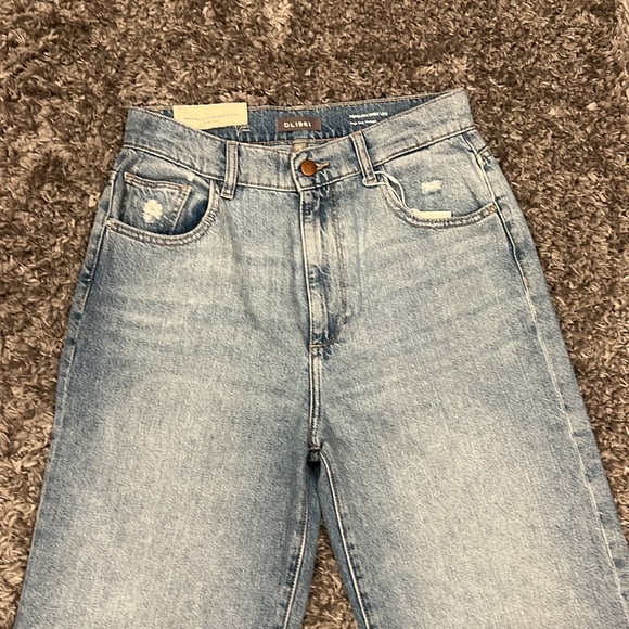 DL1961 | Hepburn High Rise Wide Leg Jeans in Slate size 28 NWT - Picture 5 of 16